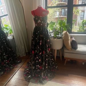 Embroidered Corset Gown